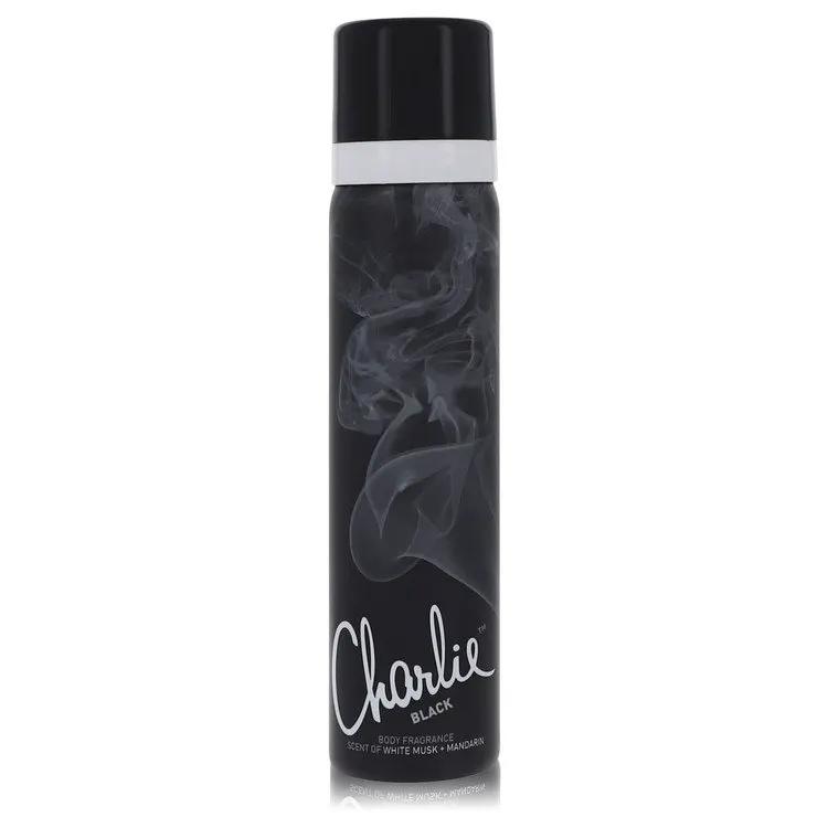 Charlie Black Body Fragrance Spray by Revlon 75 ml by Brands HD