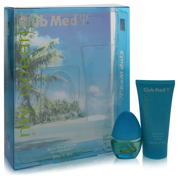 Club Med My Ocean Gift Set - .33 oz Mini EDT Spray + 1.85 oz Body Lotion by Coty -- by Brands HD