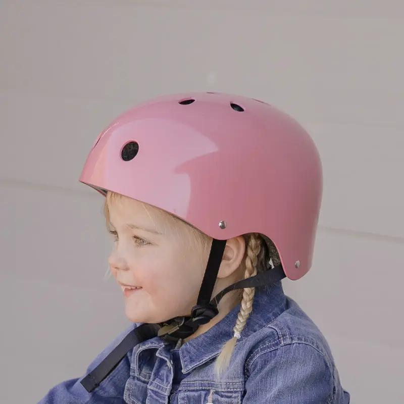 Kids Bike Helmet Vintage Pink – CoConuts | Children’s Helmet NZ by Curious Moonbeam