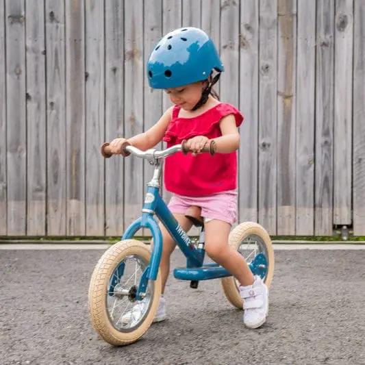 Kids Bike Helmet Vintage Blue – CoConuts | Children’s Helmet NZ by Curious Moonbeam