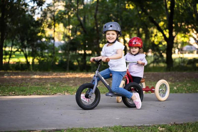 Kids Bike Helmet Vintage Grey – CoConuts | Children’s Helmet NZ by Curious Moonbeam