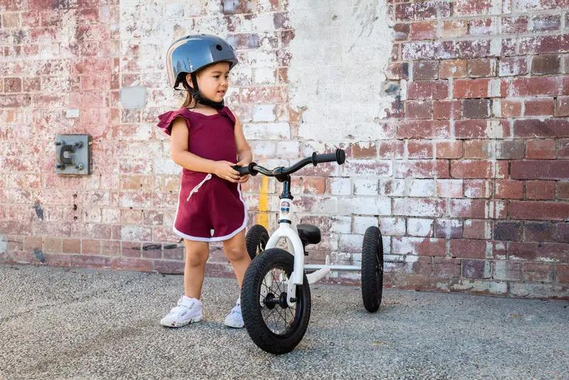 Kids Bike Helmet Vintage Grey – CoConuts | Children’s Helmet NZ by Curious Moonbeam