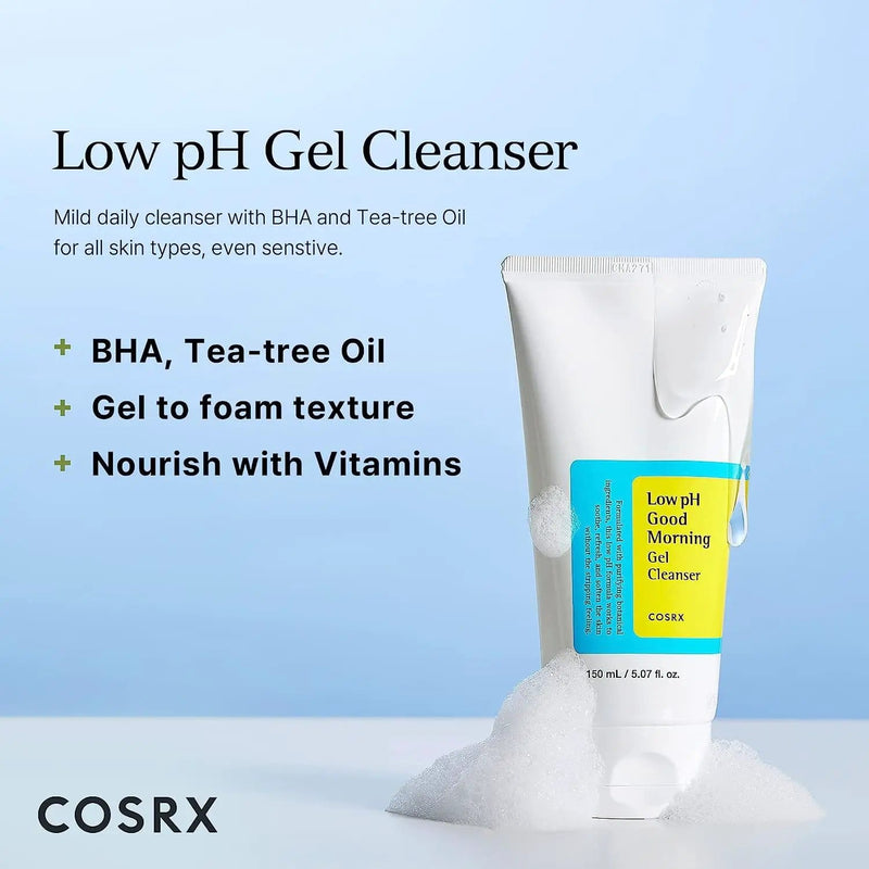 COSRX Low pH Good Morning Gel Cleanser 150ml by Poppy Gifts