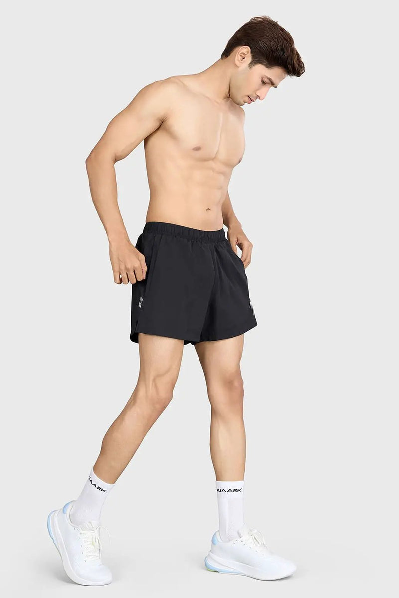 Pulse 4" Running Shorts Black by Fuaark Nz