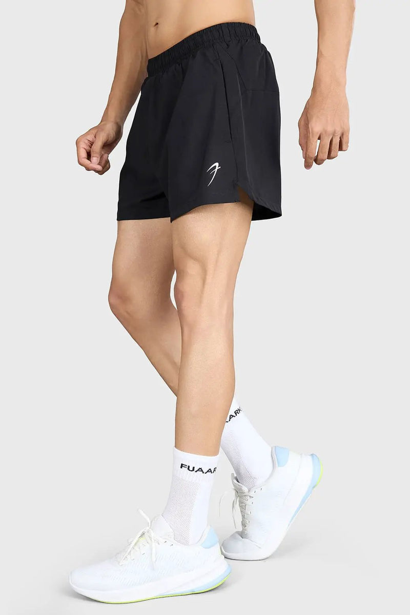 Pulse 4" Running Shorts Black by Fuaark Nz