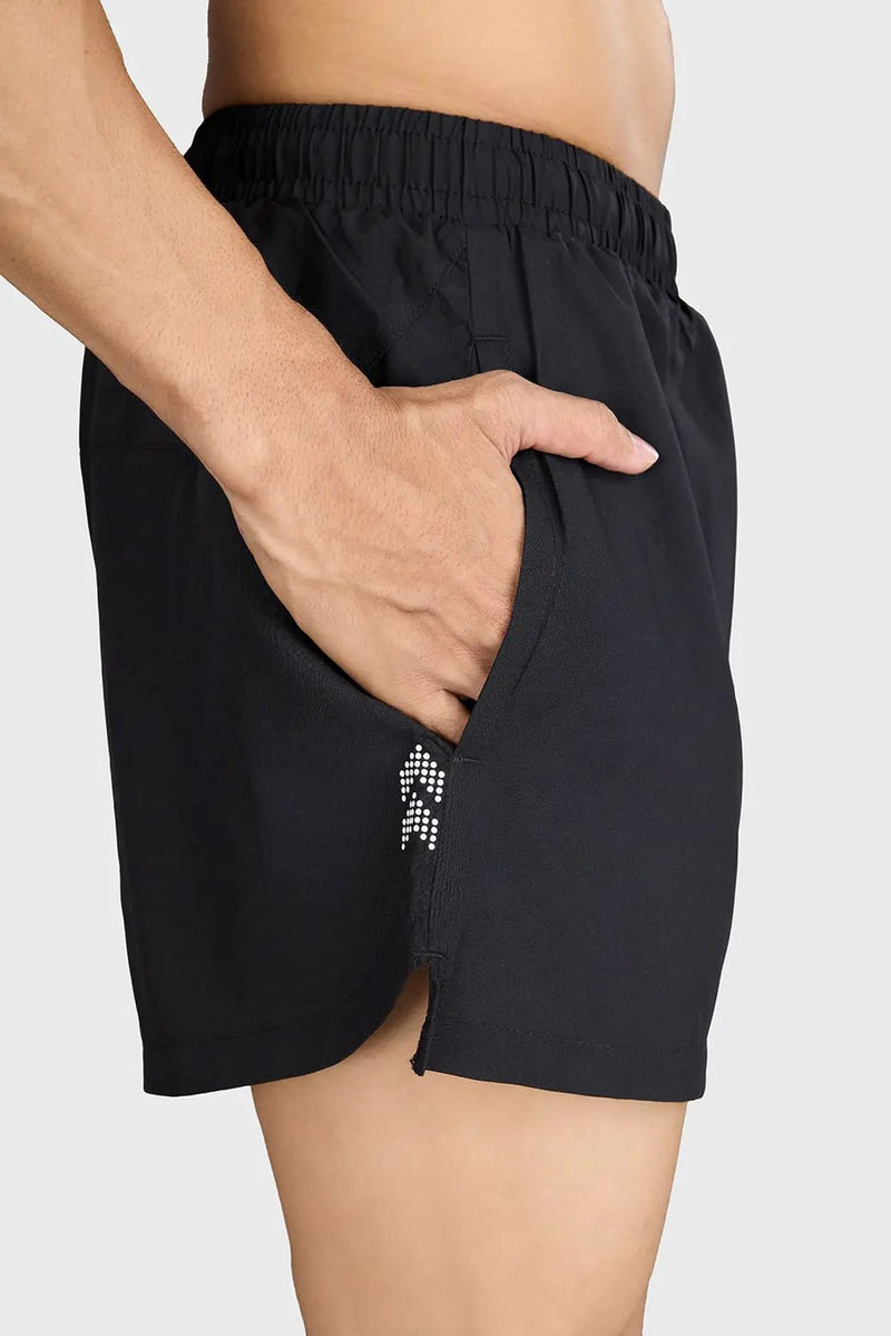Pulse 4" Running Shorts Black by Fuaark Nz