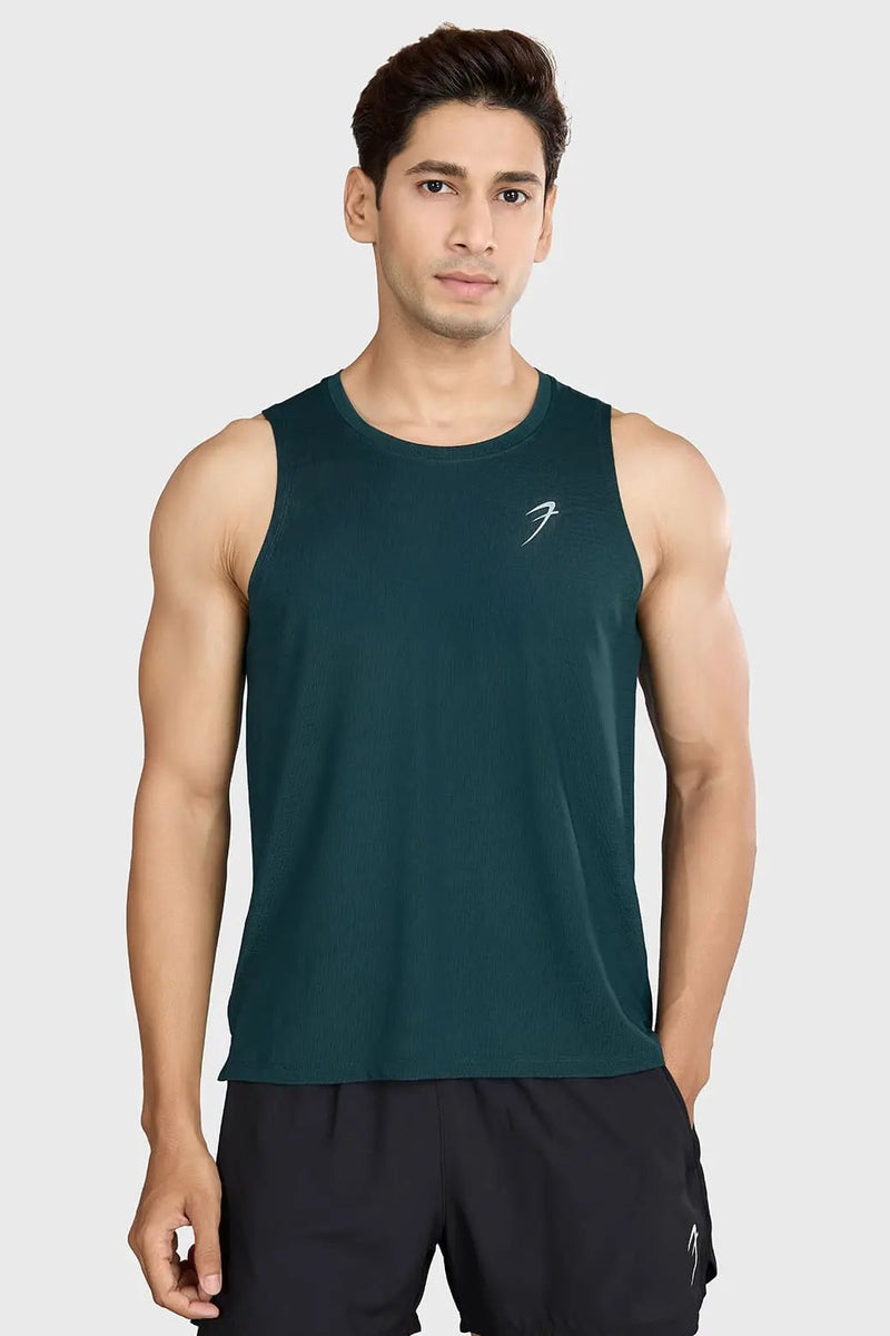 Ember Running Tank Bottle Green by Fuaark Nz