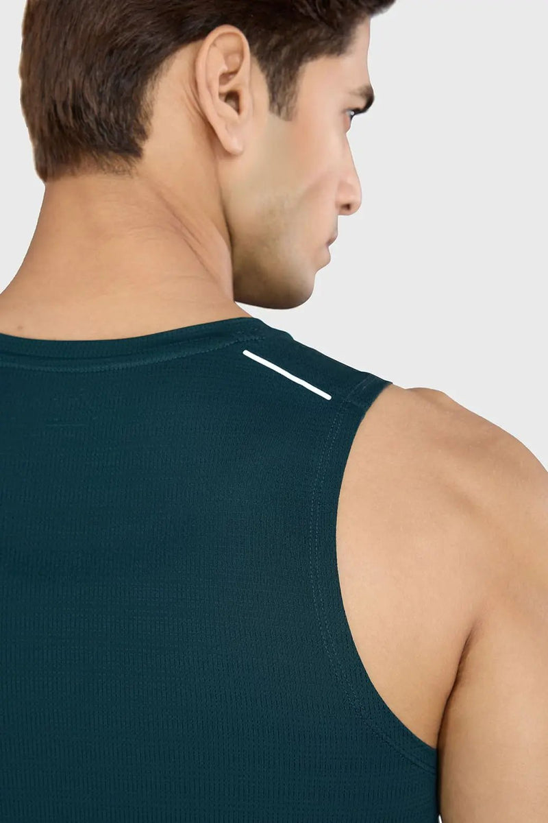 Ember Running Tank Bottle Green by Fuaark Nz