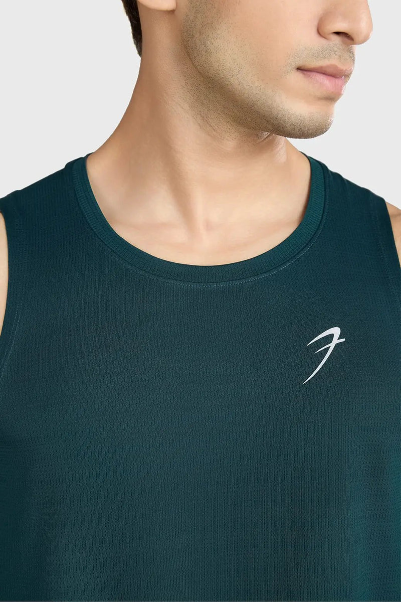 Ember Running Tank Bottle Green by Fuaark Nz