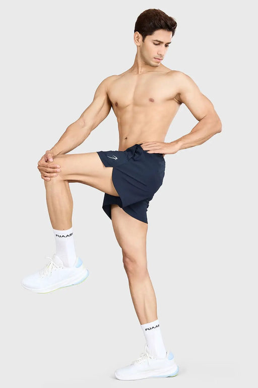 Pulse 4" Running Shorts Navy by Fuaark Nz