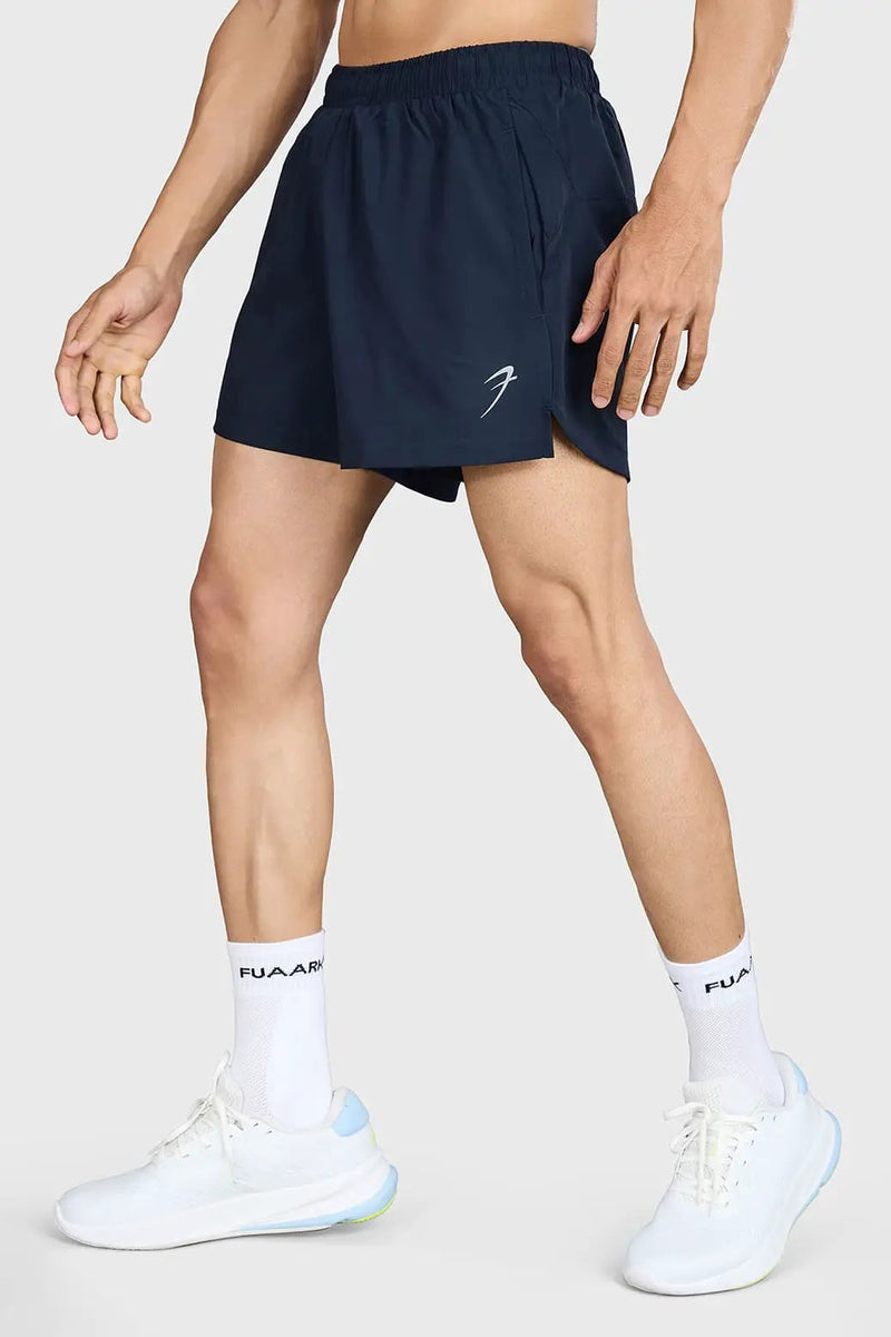 Pulse 4" Running Shorts Navy by Fuaark Nz