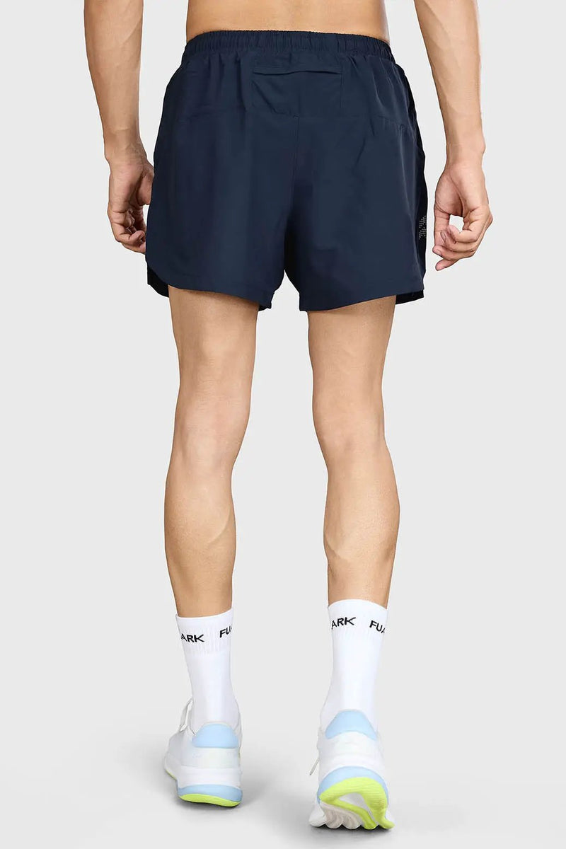 Pulse 4" Running Shorts Navy by Fuaark Nz