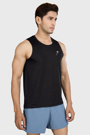 Ember Running Tank Black by Fuaark Nz