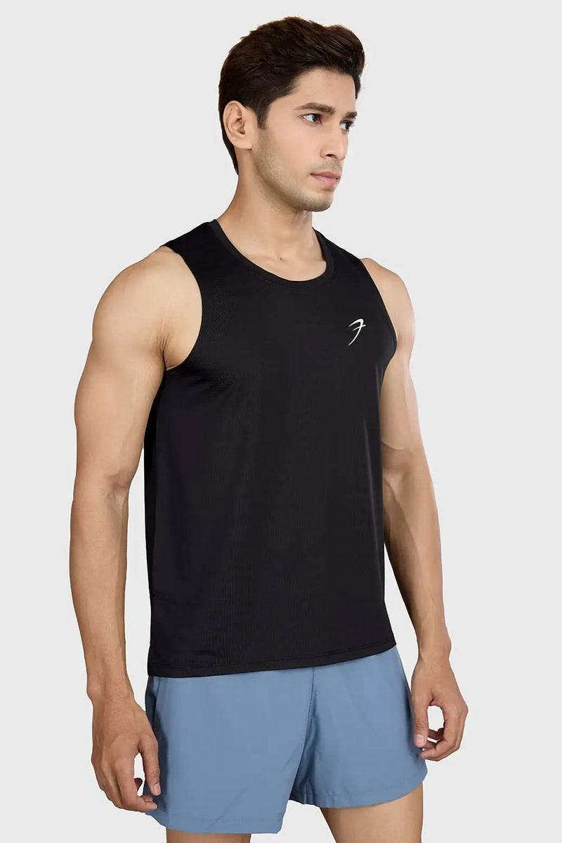 Ember Running Tank Black by Fuaark Nz