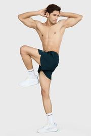 Pulse 4" Running Shorts Deep Green by Fuaark Nz