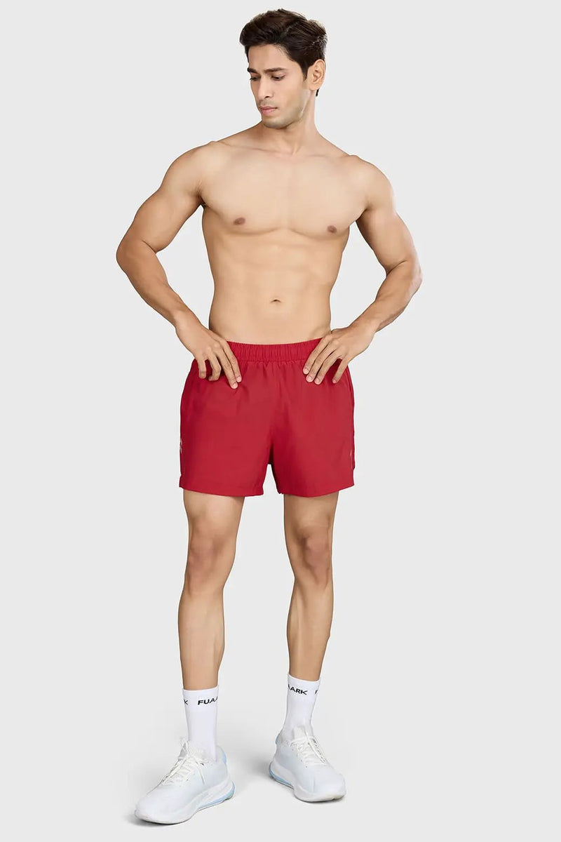 Pulse 4" Running Shorts Red by Fuaark Nz