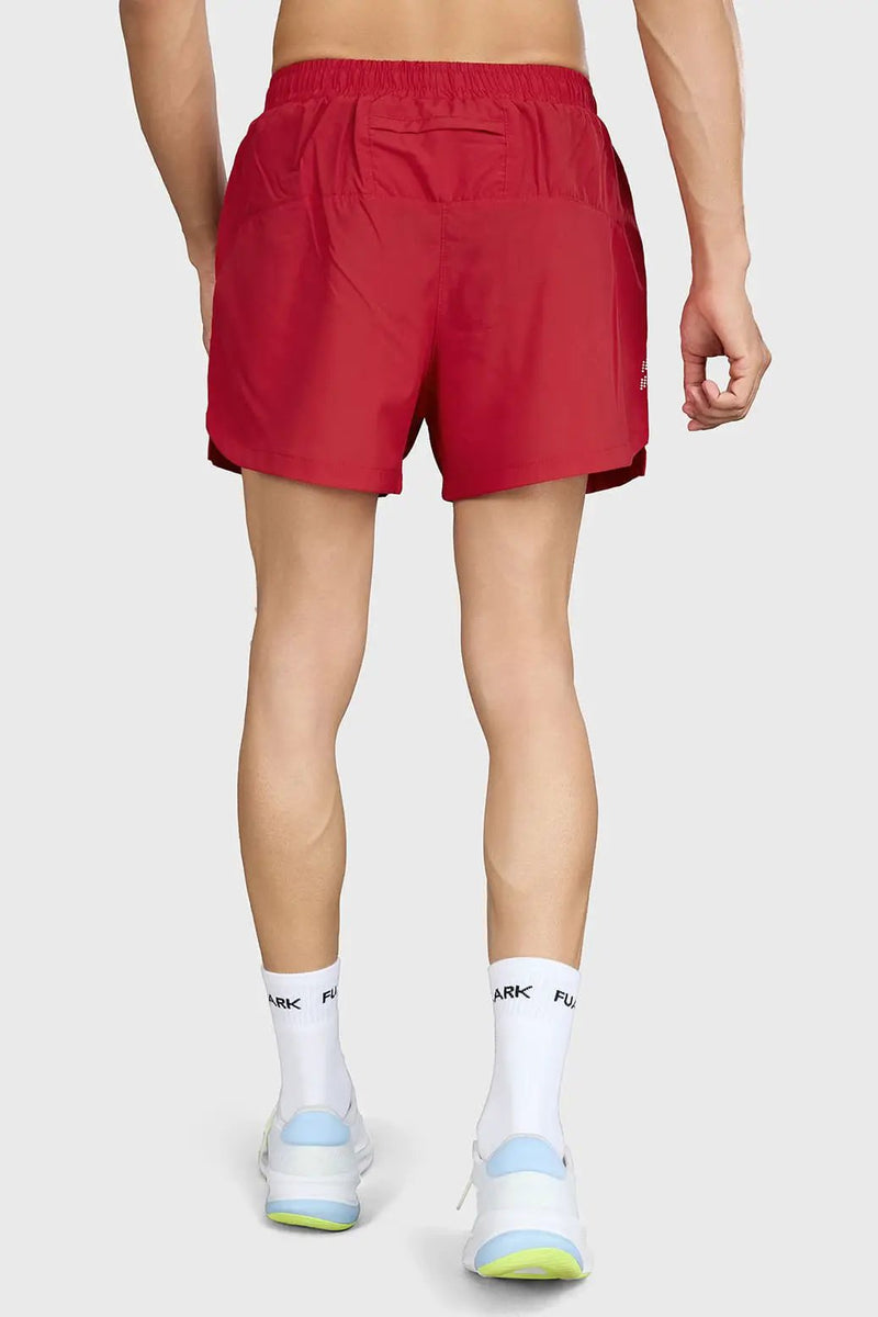 Pulse 4" Running Shorts Red by Fuaark Nz