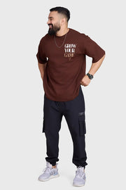 Unisex Grow Oversized T-shirts Coffee by Fuaark Nz