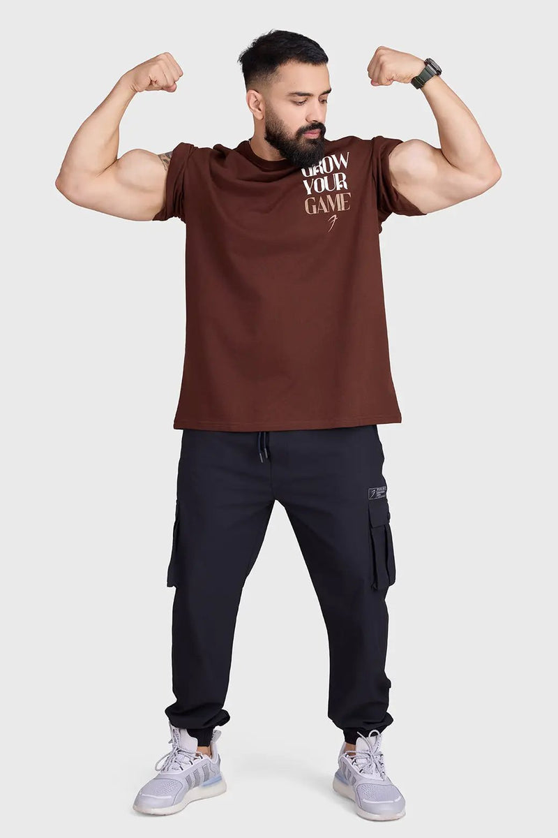 Unisex Grow Oversized T-shirts Coffee by Fuaark Nz