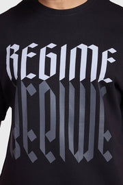 Regime Oversized T-shirts Black by Fuaark Nz