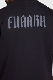 Regime Oversized T-shirts Black by Fuaark Nz