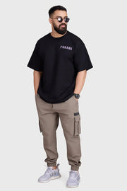 Unisex Rage Oversized T-shirts Black by Fuaark Nz