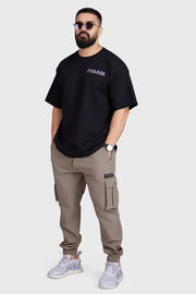 Unisex Rage Oversized T-shirts Black by Fuaark Nz