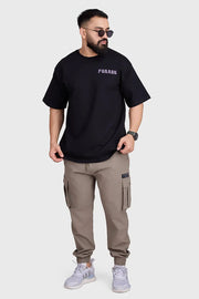 Unisex Rage Oversized T-shirts Black by Fuaark Nz