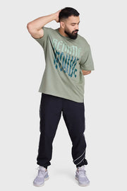 Unisex Regime Oversized T-shirts Sage Green by Fuaark Nz
