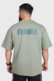 Unisex Regime Oversized T-shirts Sage Green by Fuaark Nz