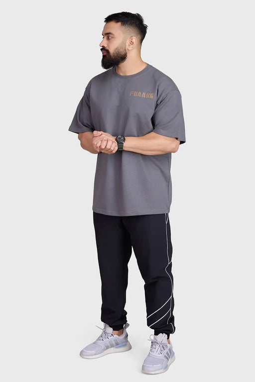 Rage Oversized T-shirts Charcoal by Fuaark Nz