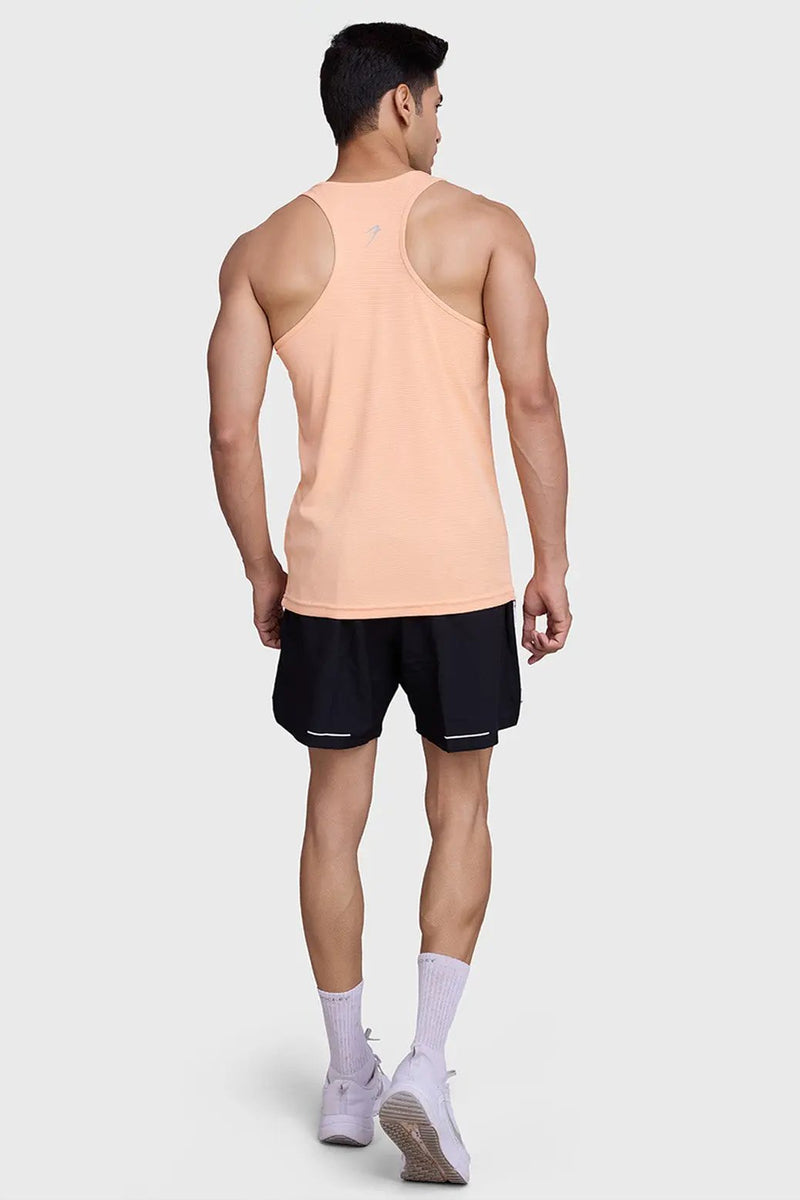 Checks Running Tank Peach by Fuaark Nz