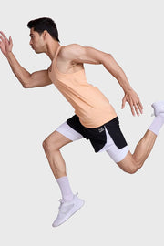 Checks Running Tank Peach by Fuaark Nz