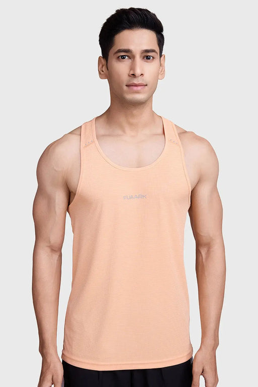 Checks Running Tank Peach by Fuaark Nz