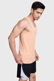 Checks Running Tank Peach by Fuaark Nz