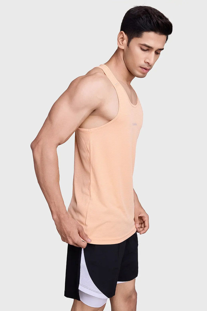 Checks Running Tank Peach by Fuaark Nz