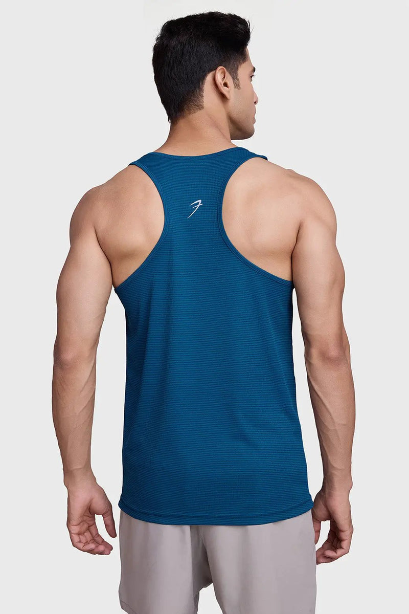 Checks Running Tank Teal by Fuaark Nz