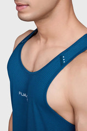 Checks Running Tank Teal by Fuaark Nz