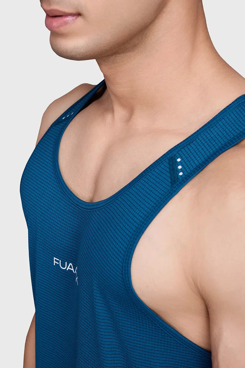Checks Running Tank Teal by Fuaark Nz