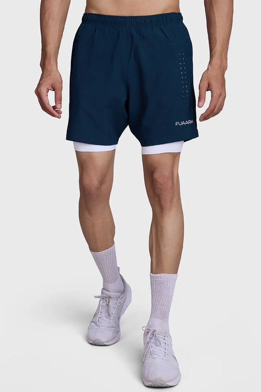2 in 1 Laser Shorts Pine Green by Fuaark Nz