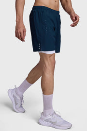 2 in 1 Laser Shorts Pine Green by Fuaark Nz