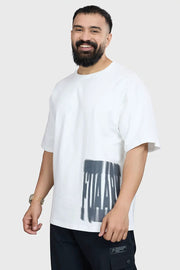 Gorilla Oversized T-shirt White by Fuaark Nz