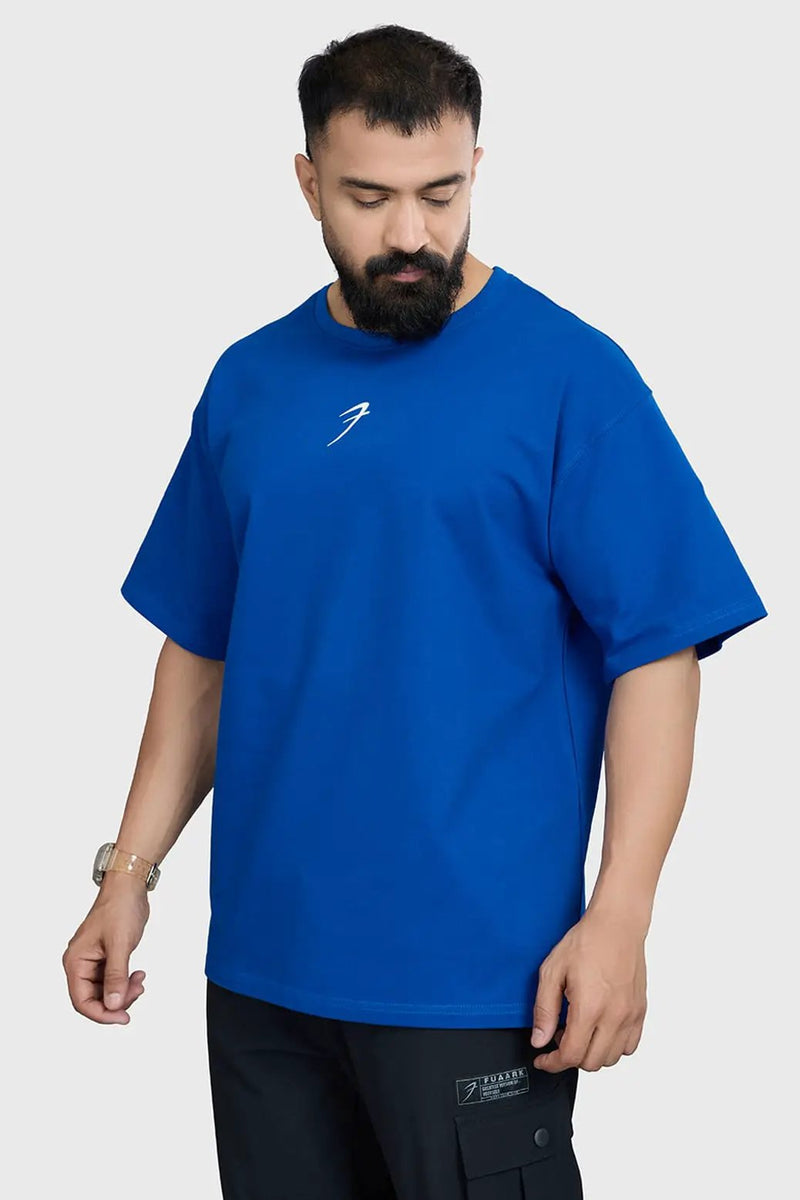 Ignite Oversized T-shirt Royal Blue by Fuaark Nz