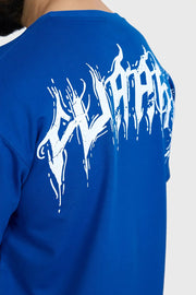 Ignite Oversized T-shirt Royal Blue by Fuaark Nz