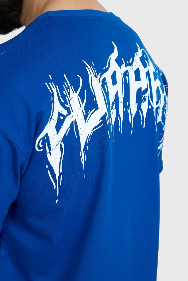 Ignite Oversized T-shirt Royal Blue by Fuaark Nz