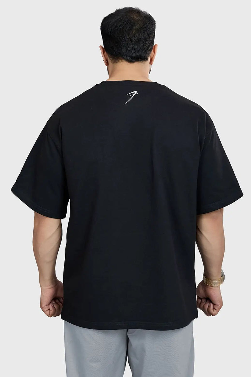 Levitate Oversized T-shirt Black by Fuaark Nz