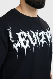 Levitate Oversized T-shirt Black by Fuaark Nz