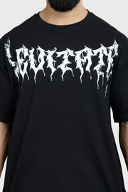 Levitate Oversized T-shirt Black by Fuaark Nz