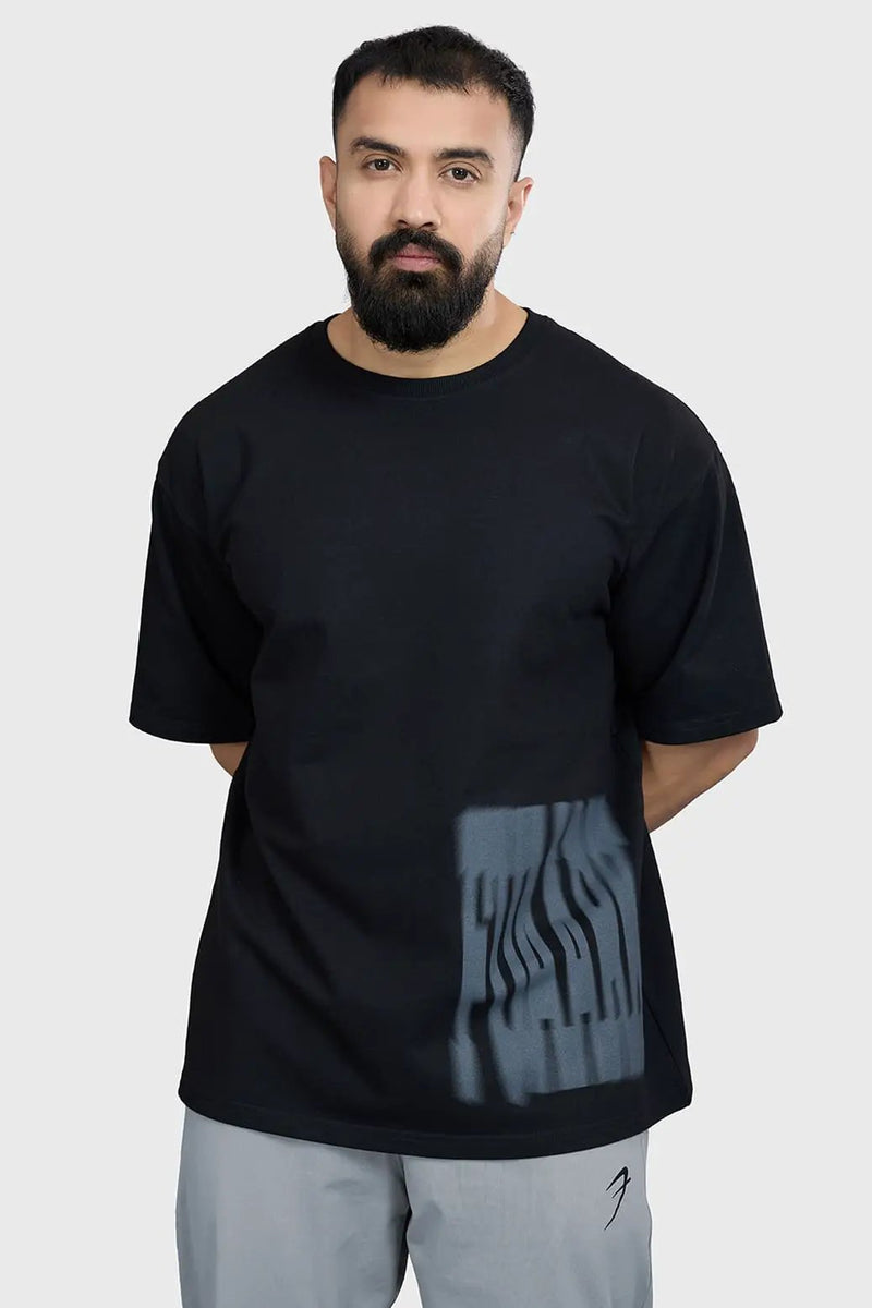 Gorilla Oversized T-shirt Black by Fuaark Nz