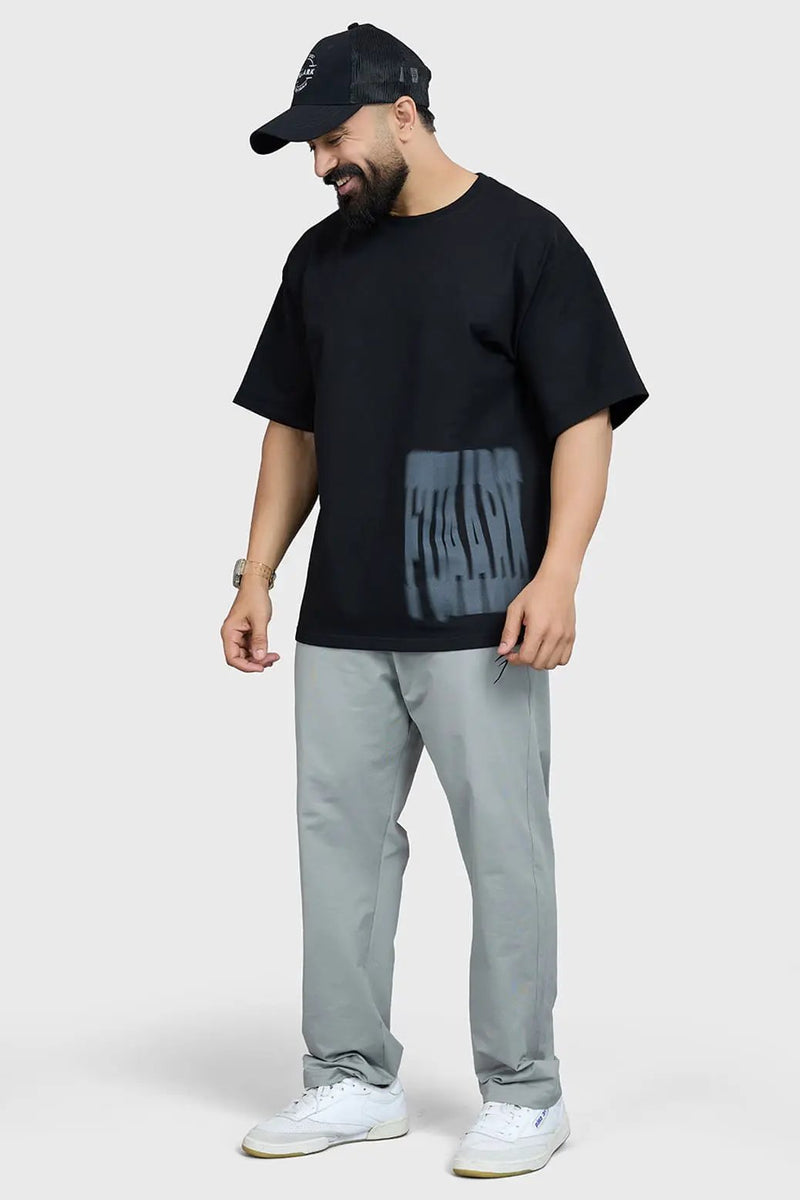 Gorilla Oversized T-shirt Black by Fuaark Nz
